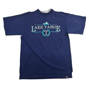Lake tahoe tee shirt 90s vintagr sz XL